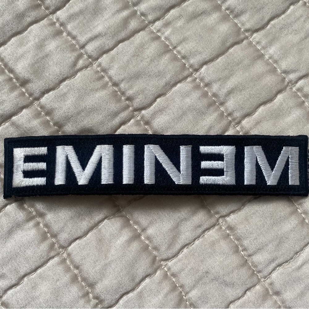 🍀VTG New Eminem Black and White Patch (Year 2000)